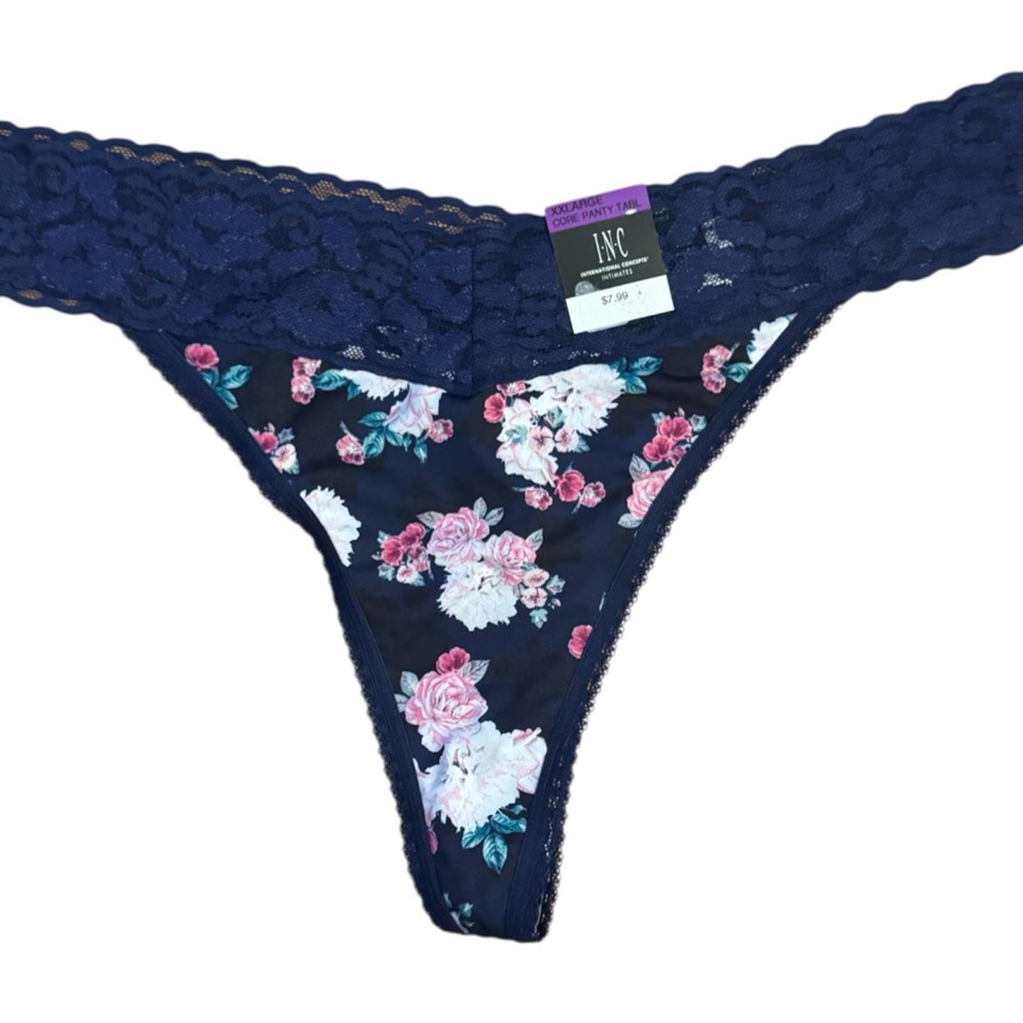 Set/6 INC International Concepts Lace Thong Underwear