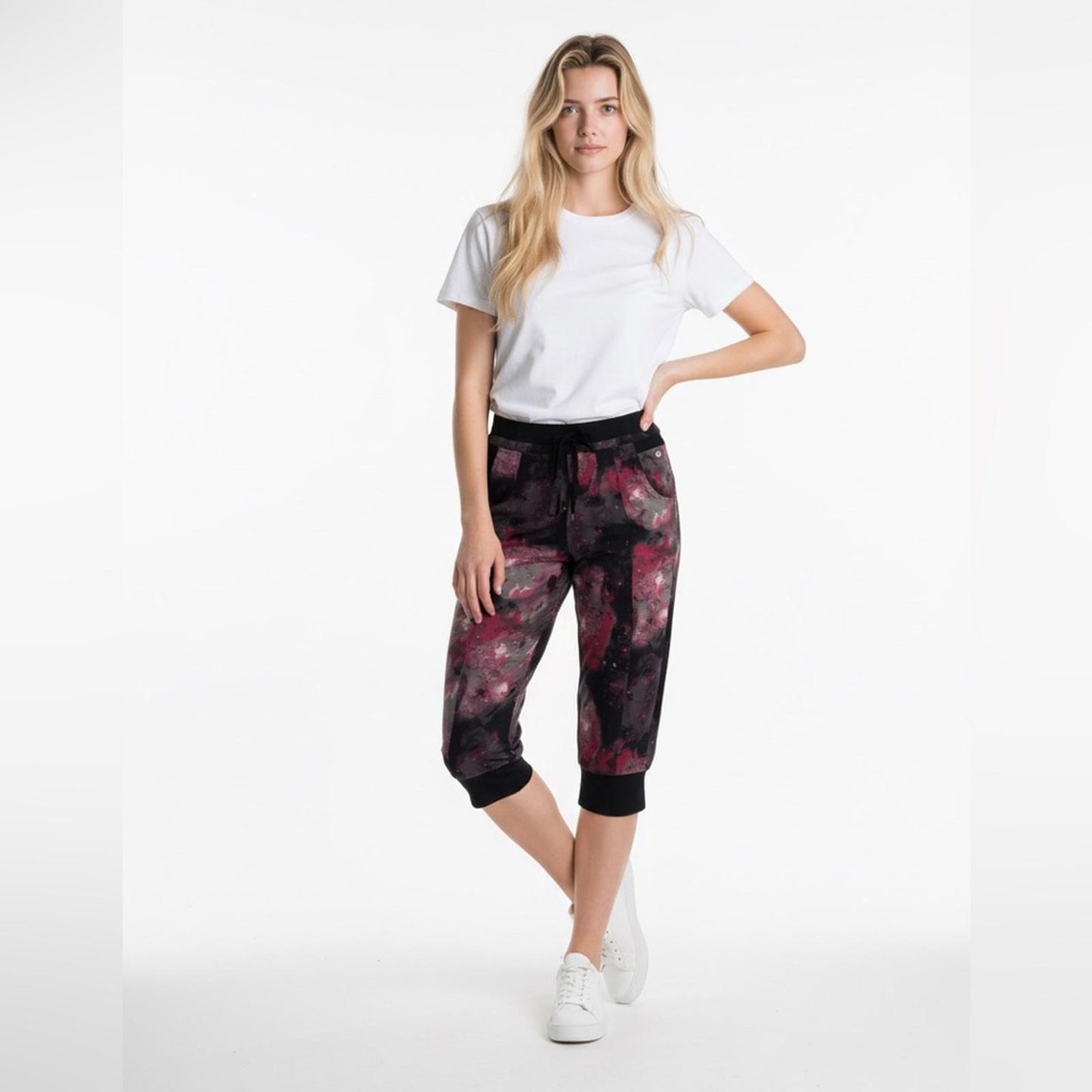 Pre-Love 90 Degree By Reflex Black and Pink Joggers