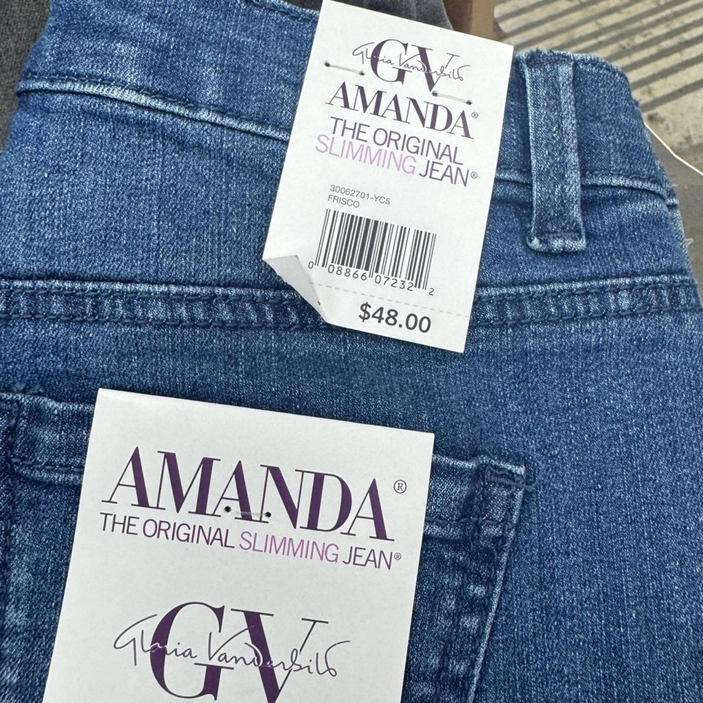 Gloria Vanderbilt Amanda Classic Blue Women's Jeans