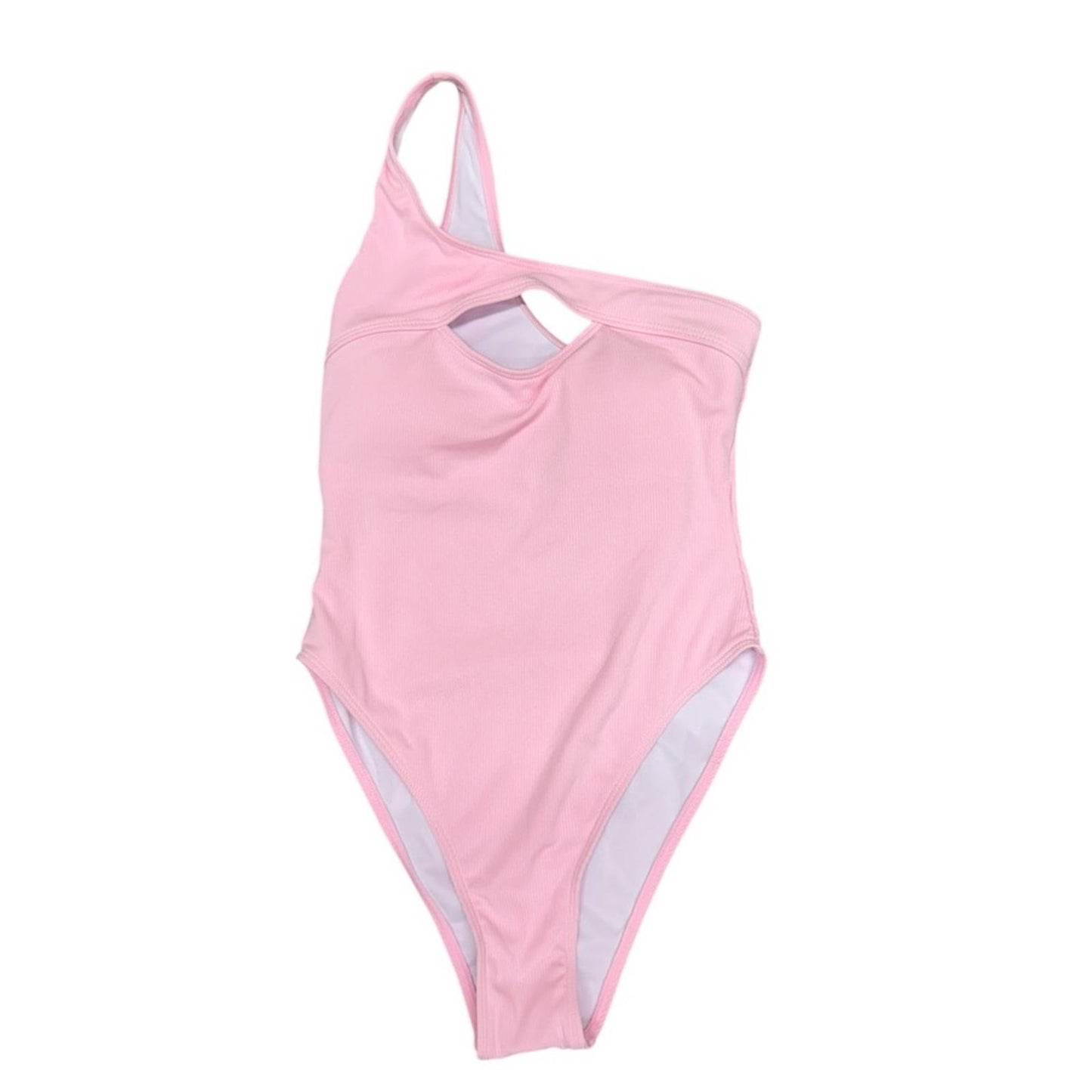 Woman’s Pink one shoulder Swimwear