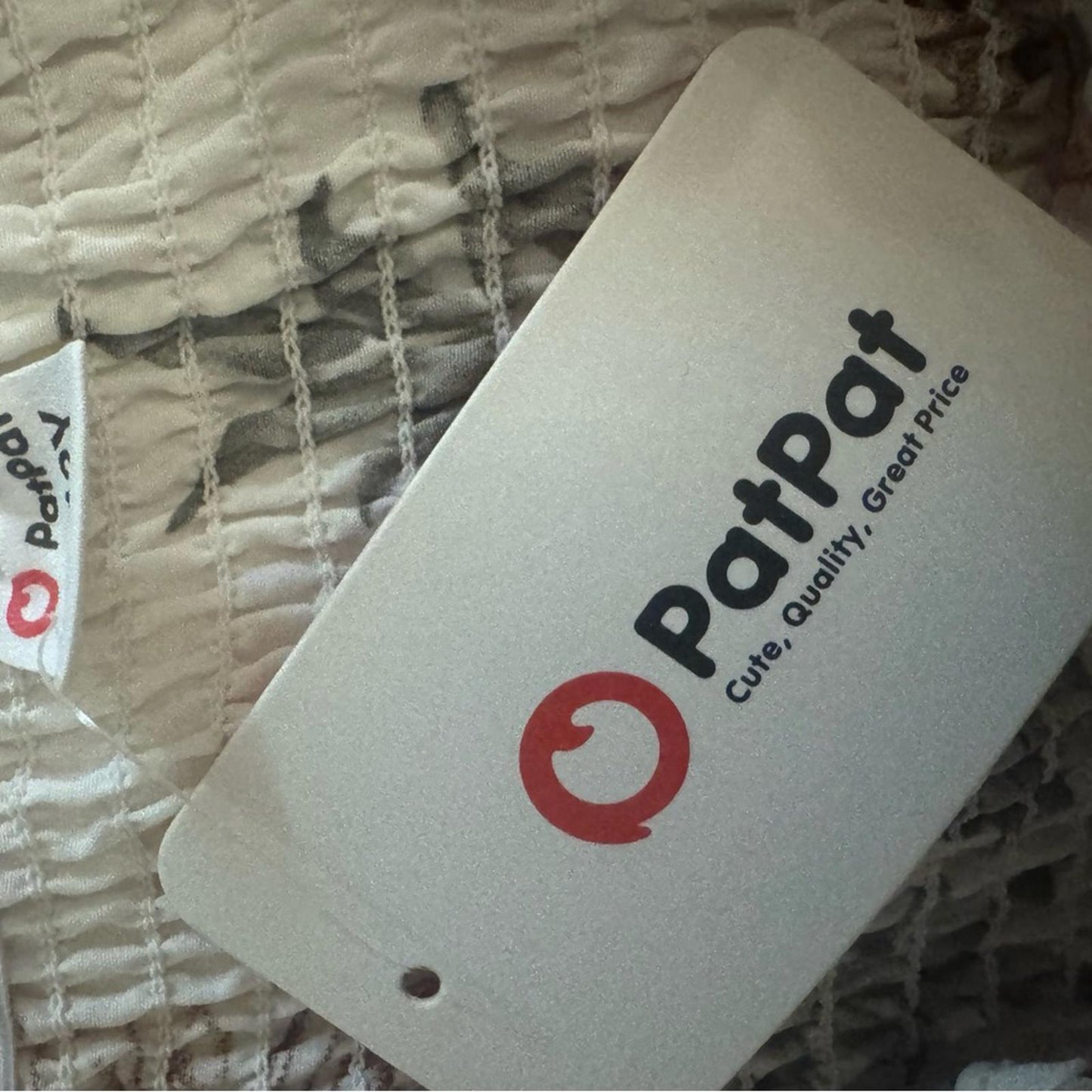 PatPat Floral Girls Dress in Cream and Pink