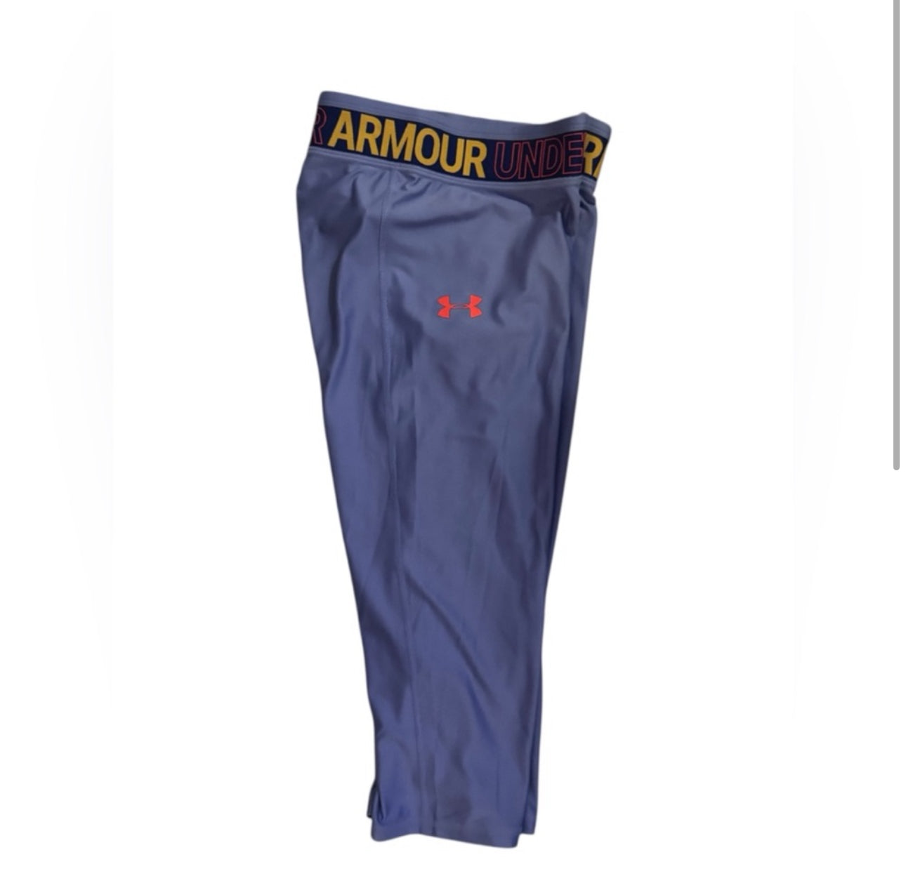 Under Armour Purple Leggings with Red Logo