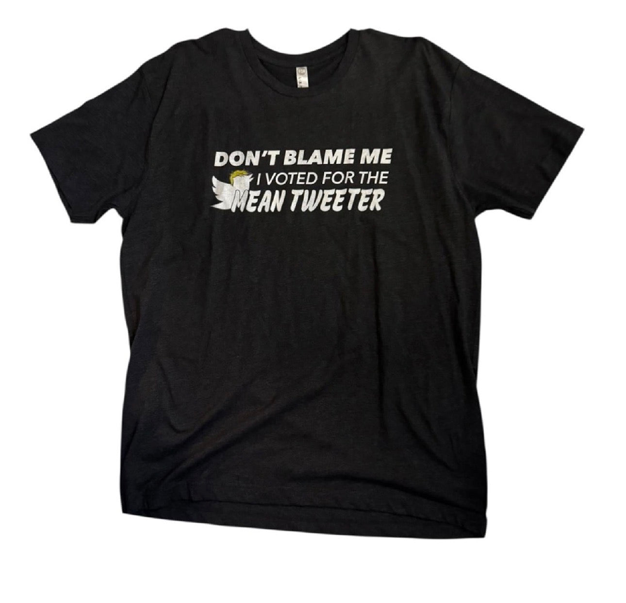 Black Graphic T-Shirt “ don’t blame me I voted for the main Twitter”