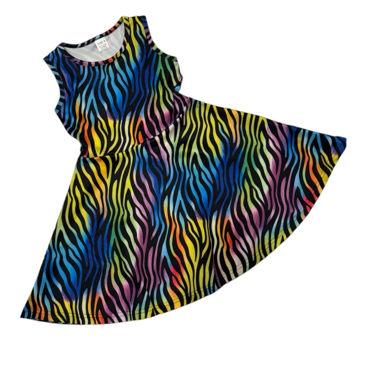 rainbow color dress