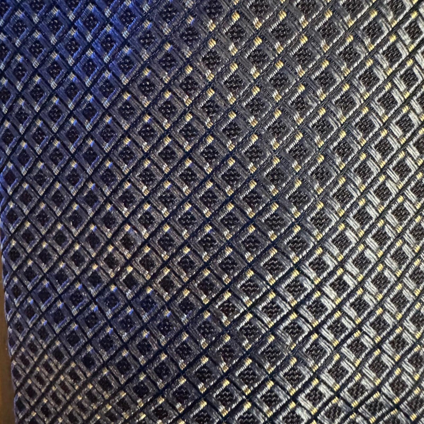 Michael Kors Men's Navy Blue Textured Tie