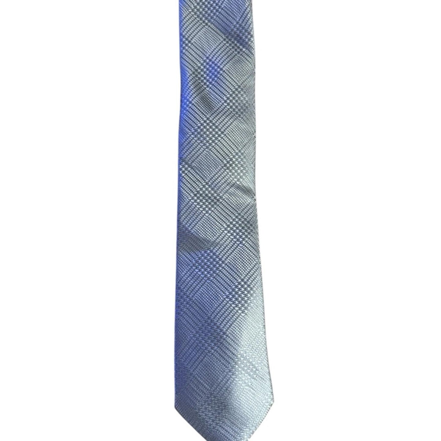 Alfani Elegant Gray Plaid Men's Tie