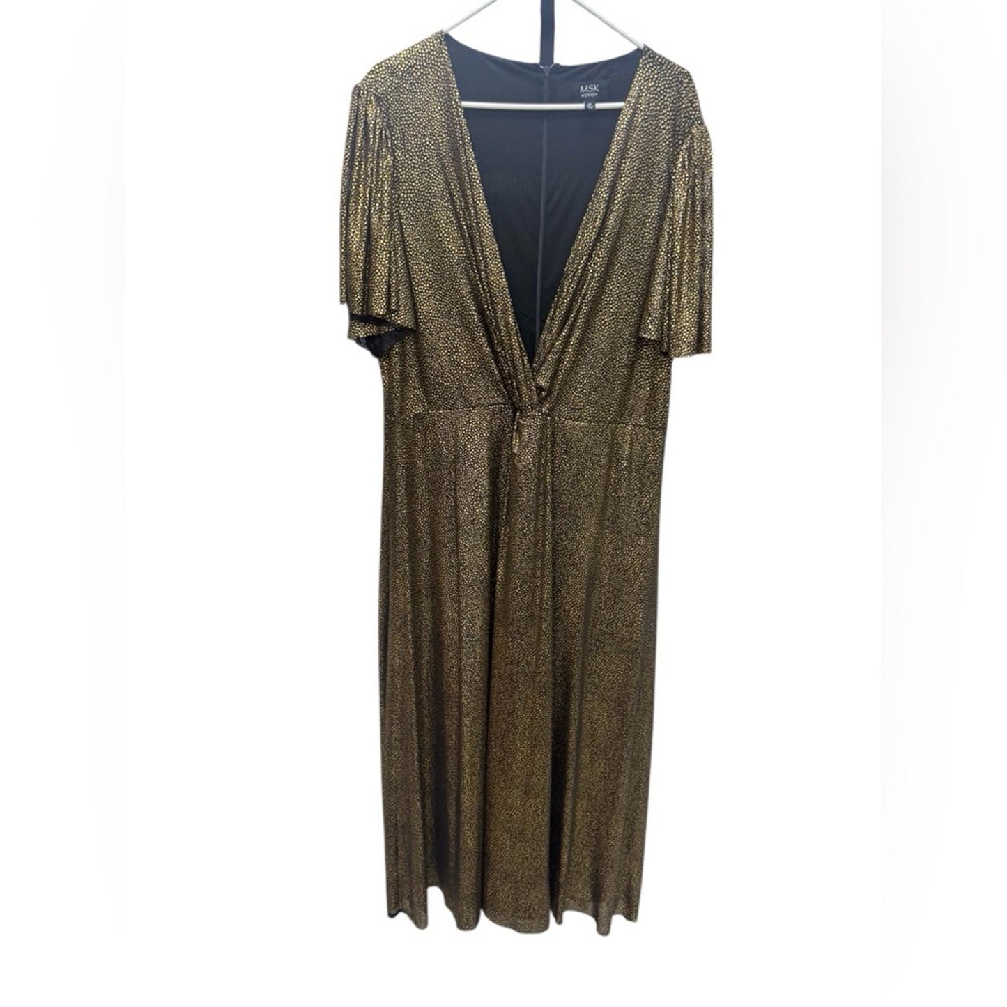 MSK Gold Maxi Dress