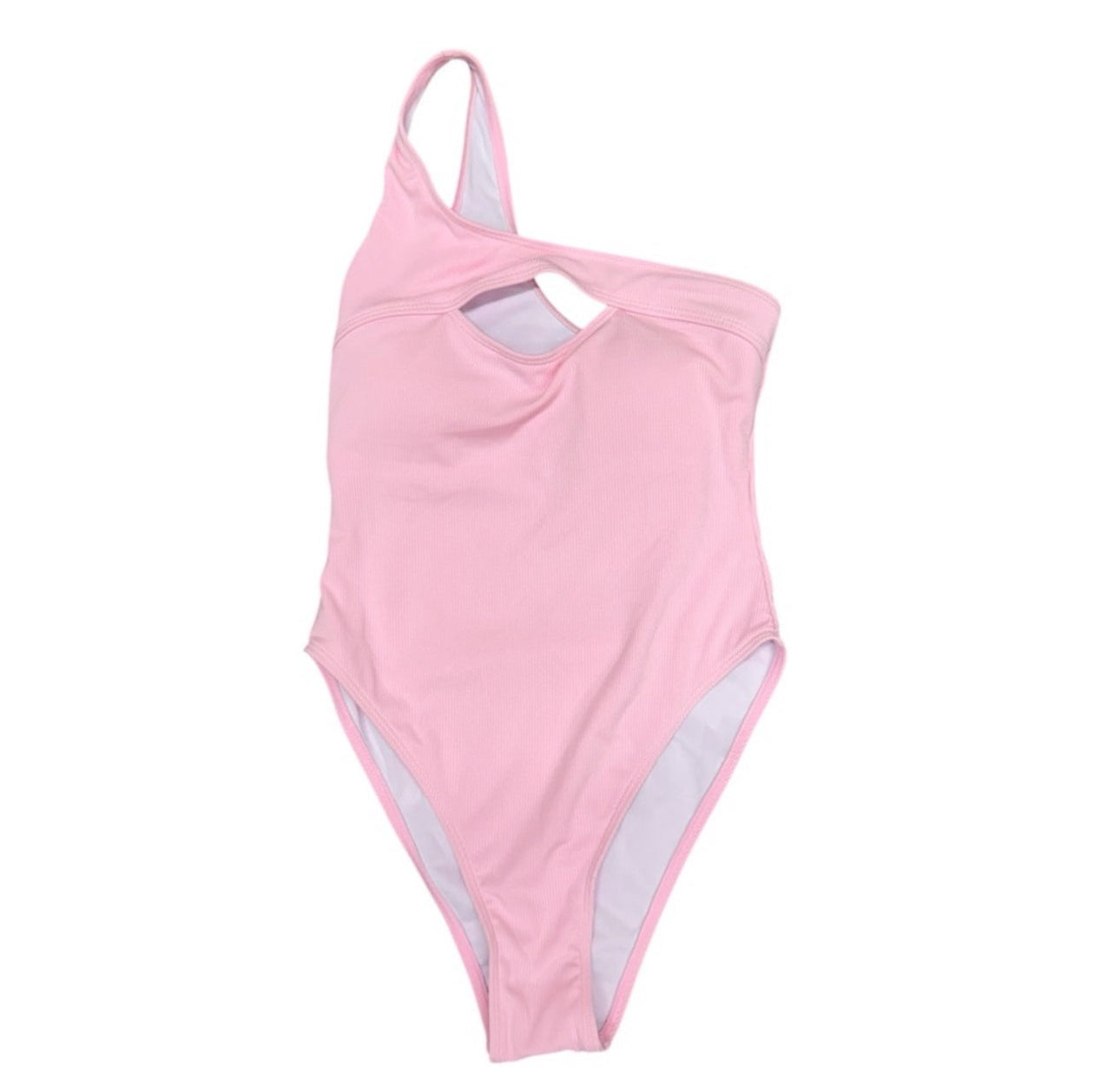 Woman’s Pink one shoulder Swimwear