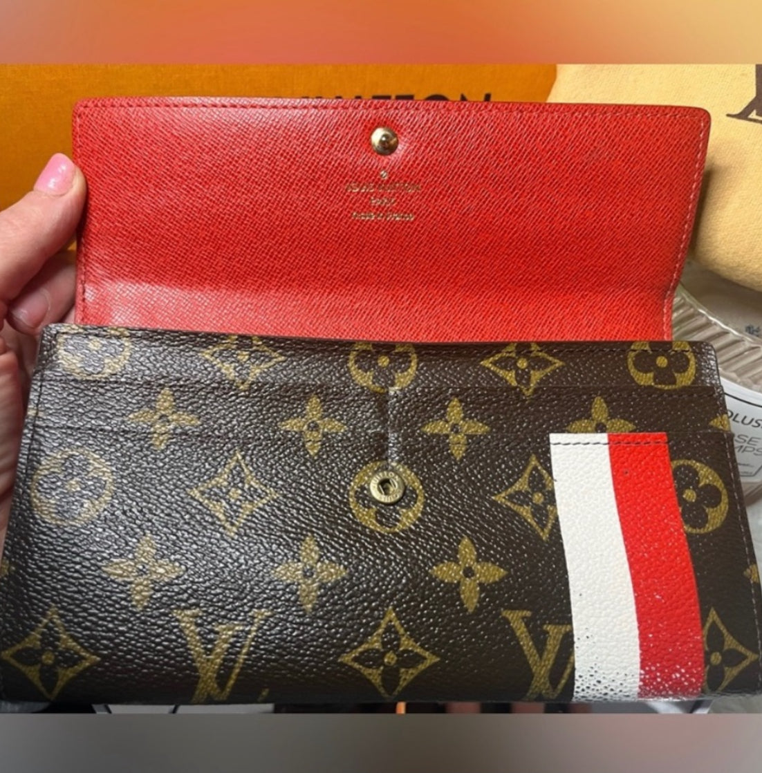 Authentic Louis Vuitton Groom Bellboy Porte Tresor Sarah Long Wallet. Rare