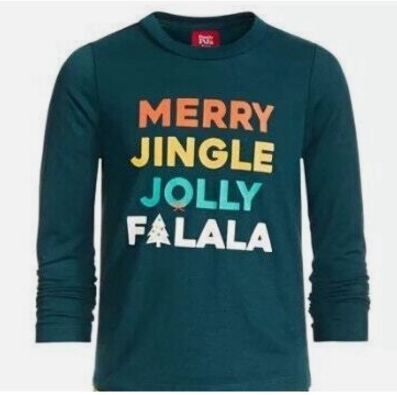 Kids Merry jingle jolly Falala Christmas PJ top