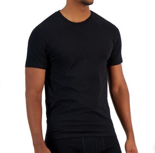 Alfani Men's Black Crew neck Black T-Shirt