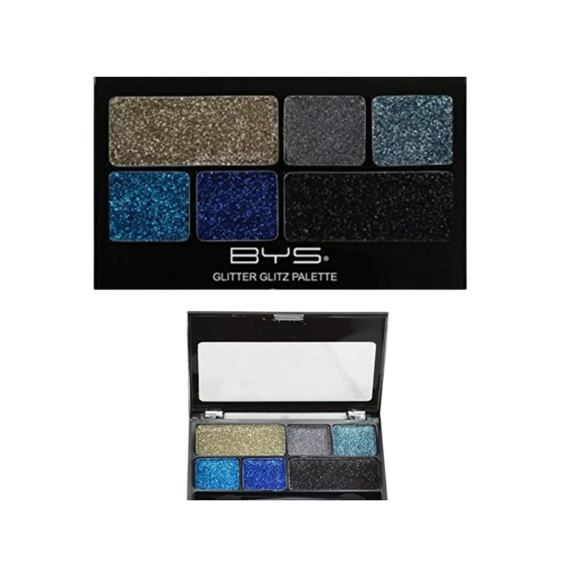 BYS Glitter Eye Creme -Glitter Glitz Palette-Azure Blaze