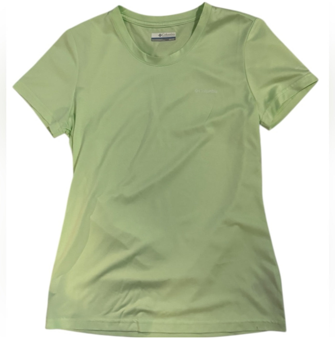 Columbia Green Fitted Short Sleeve T-Shirt