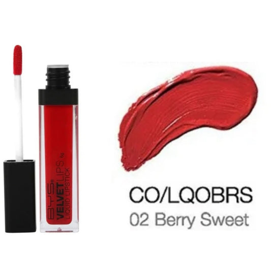 BYS Velvet Lips Liquid Lipstick - Berry Sweet Red