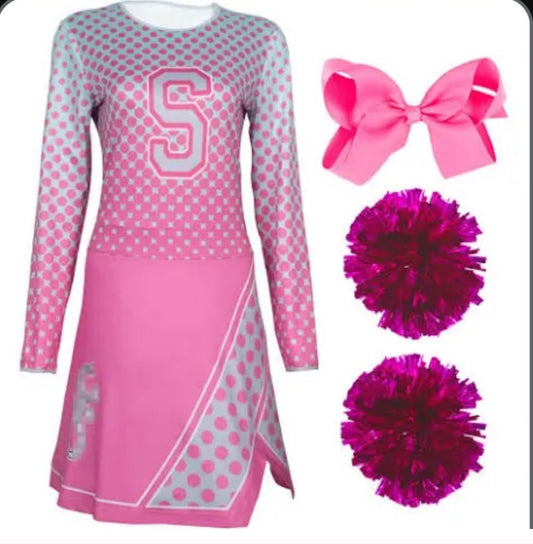 Women Cheerleading Dress Outfit Halloween Costumes
