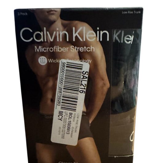 Calvin Klein Black Boxer Briefs Microfiber Stretch