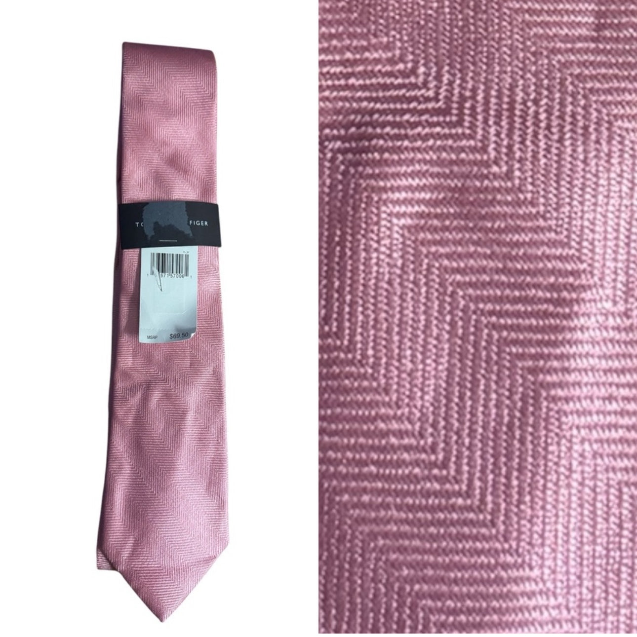 Tommy Hilfiger Pink Men's Tie