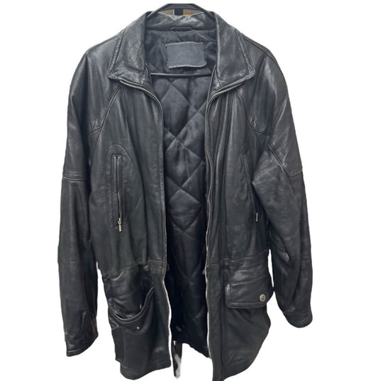 PreLove Men's Black Leather Jacket
