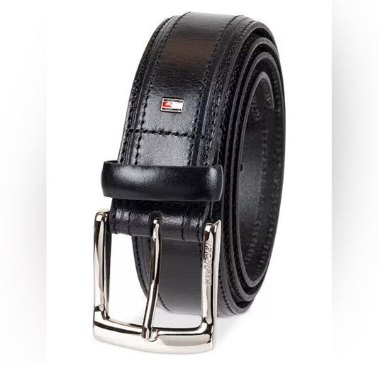 Tommy Hilfiger Black Leather Belt