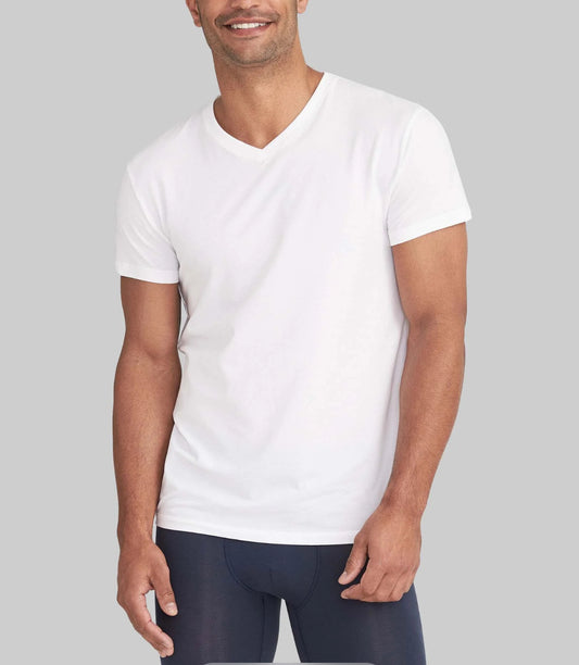 Tommy Hilfiger Men's White V-Neck T-Shirt