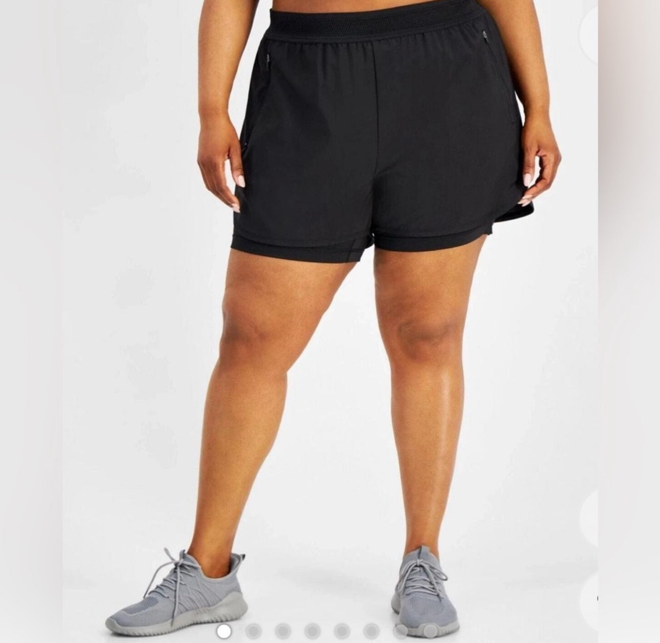Ideology Black Women's drawstring, Waste Shorts