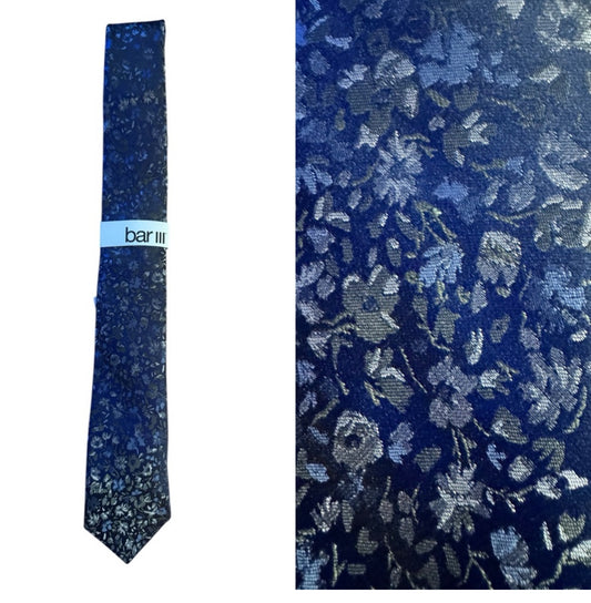Bar III Men's Blue Floral Tie