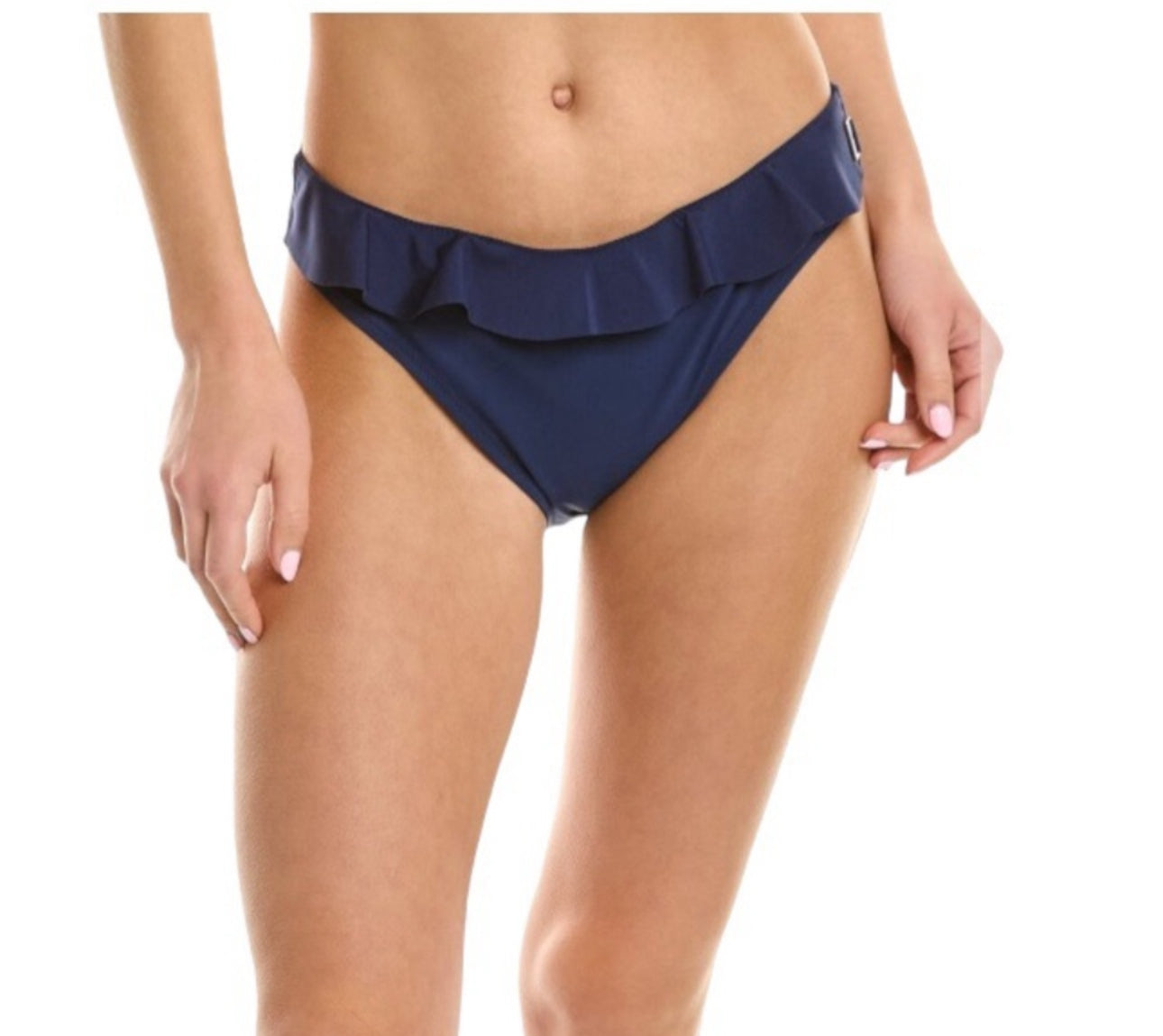 Navy Ruffle Bikini Bottom
