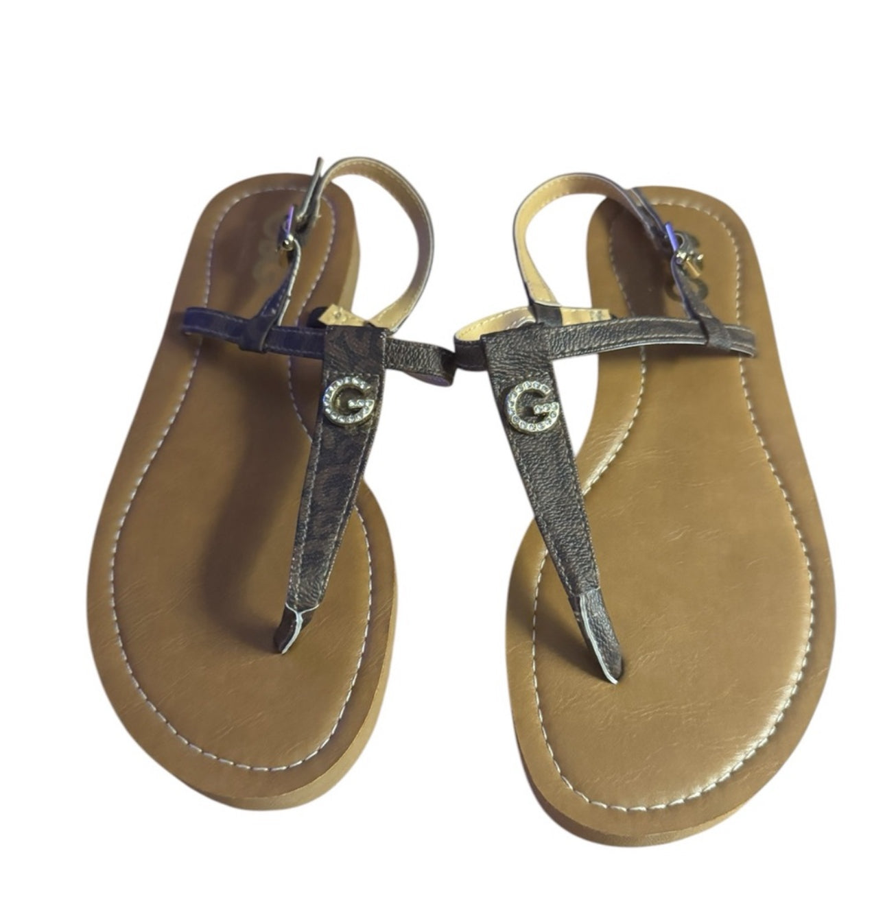 GBC Women's Brown Sandals Gucci Vibes