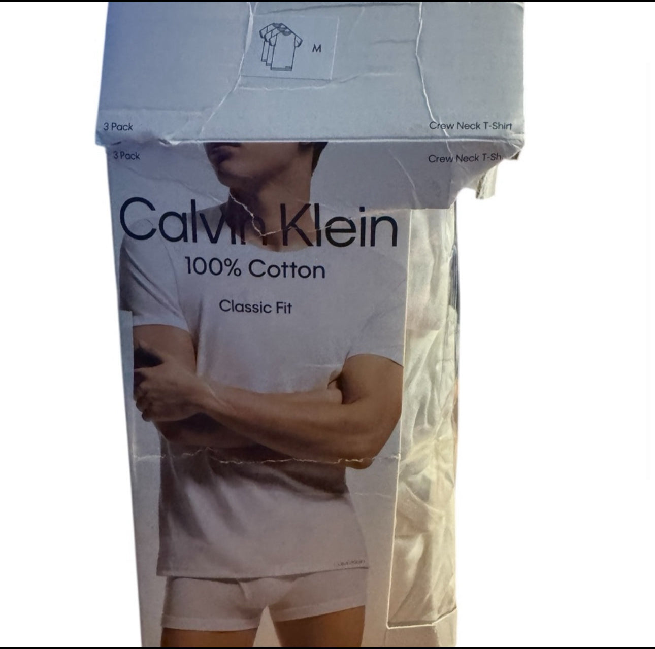 Calvin Klein White Cotton Undershirts
