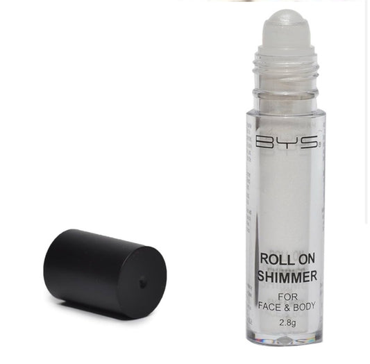 BYS Snow White Roll On Shimmer for Face & Body
