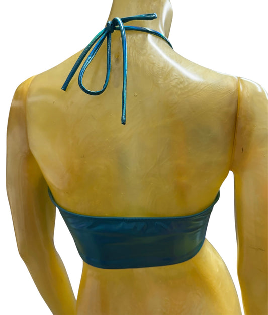 Blue Bandeau tank top