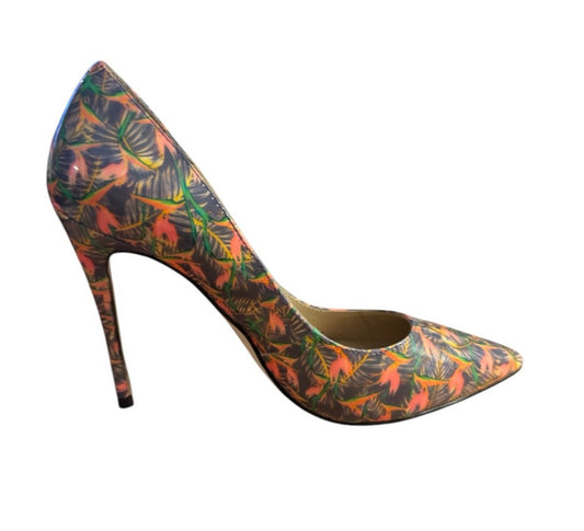 Pre-Love Artelier Nicole Miller - Tropical Print Stiletto Heels
