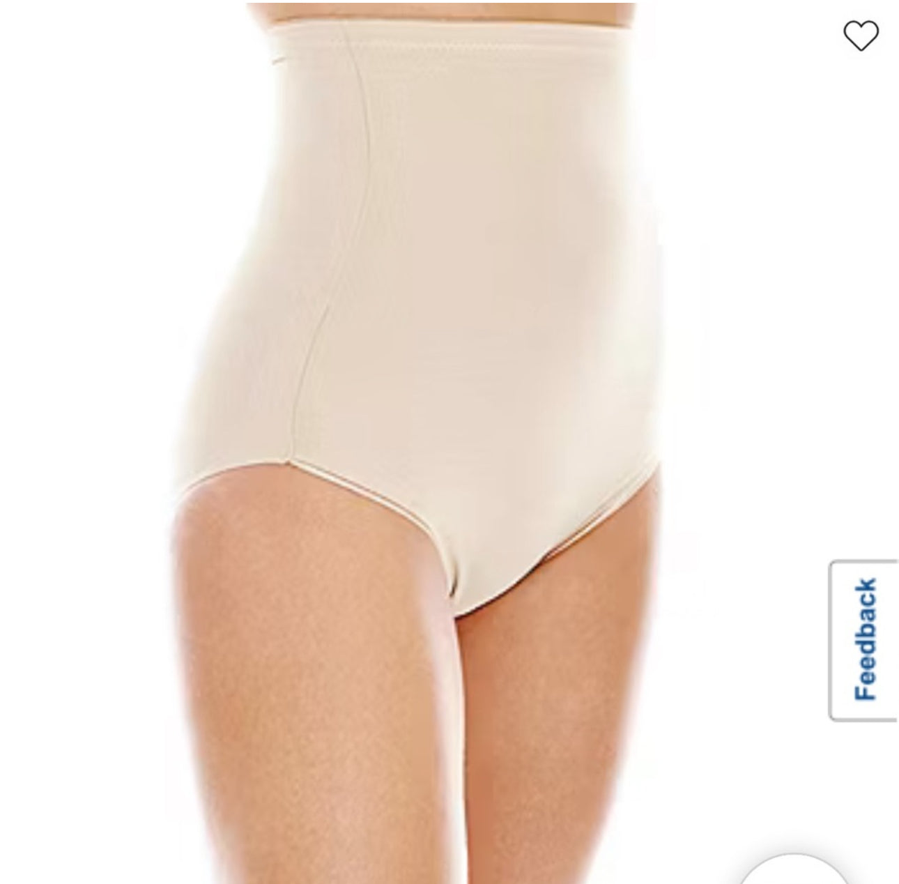 High-Waisted Shapewear Briefs in Cream