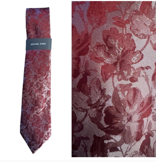 Michael Kors Red Floral Men's Tie