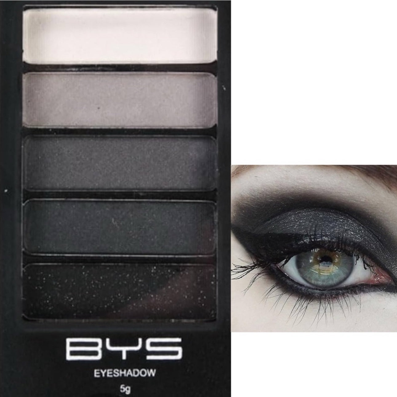 BYS Eye Shadow Palette, Black Steel