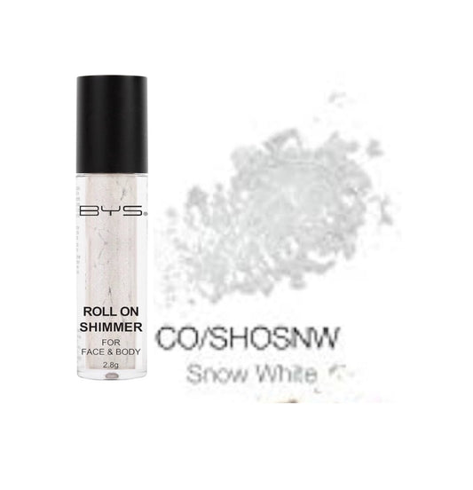 BYS Snow White Roll On Shimmer for Face & Body