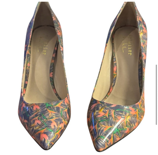 Pre-Love Artelier Nicole Miller - Tropical Print Stiletto Heels