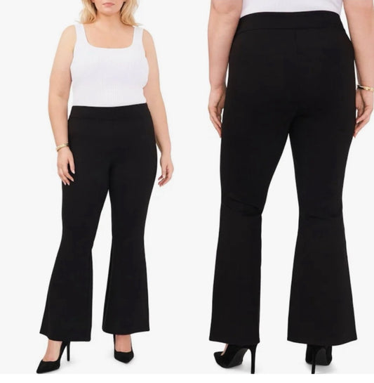 Vince Camuto Women's pull up flare Black Pants