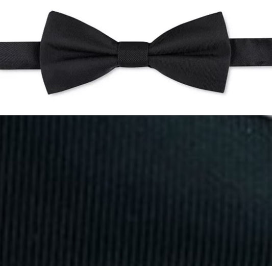 Calvin Klein Men's Unison Solid Pre-Tied Bow Tie black