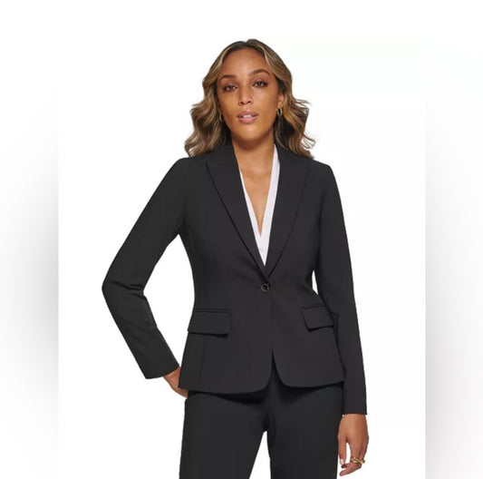 Calvin Klein Black Blazer Tailored Suit Jacket