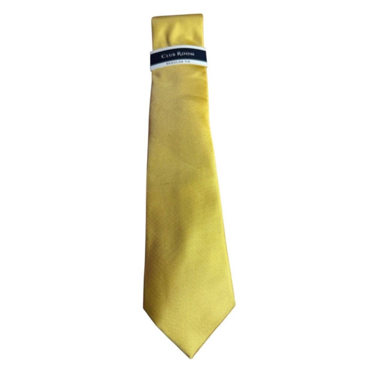 Club Room Yellow Tie Vibrant Formal Accessory
