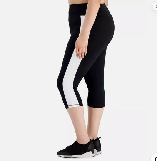 Ideology Black and White Cupris Leggings