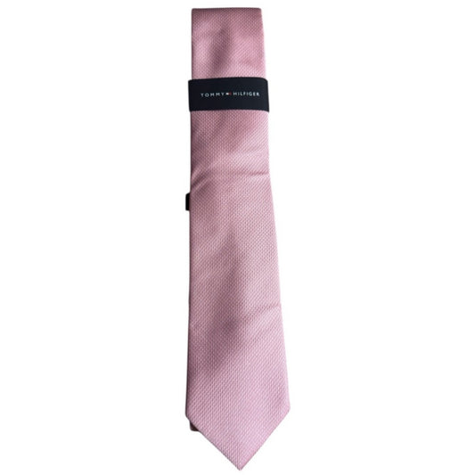 Tommy Hilfiger Pink Silk Tie Elegant Accessory