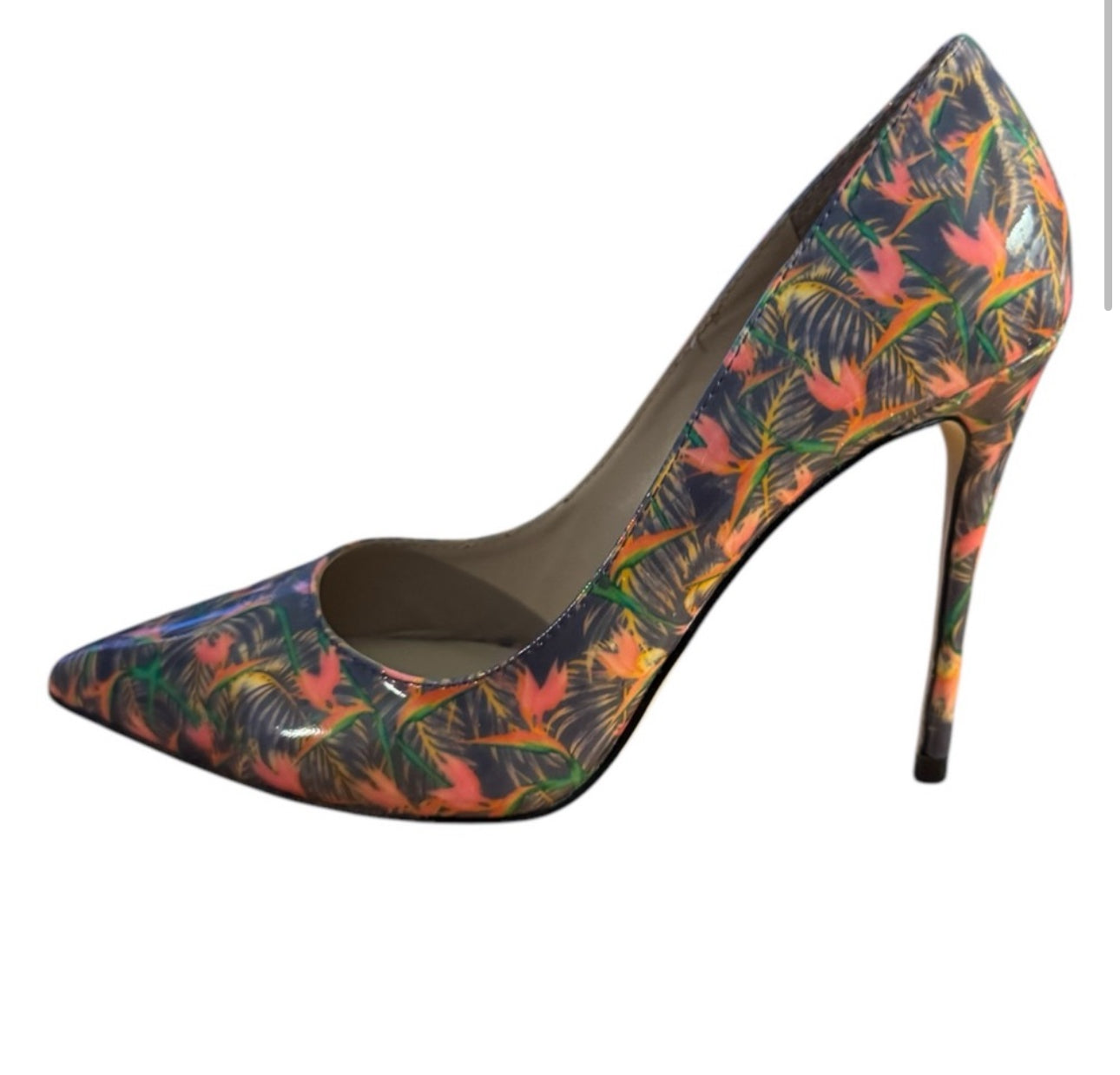 Pre-Love Artelier Nicole Miller - Tropical Print Stiletto Heels