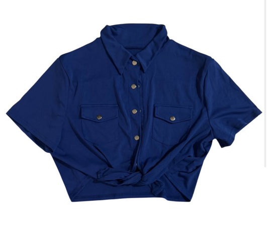 Elegant Blue Women's Skirt Set