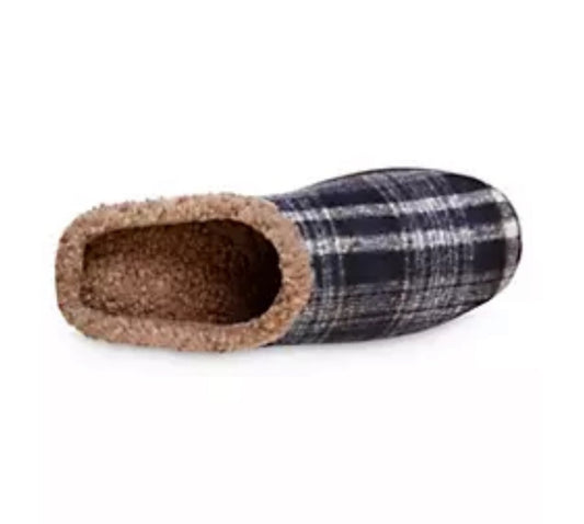 Isotoner Men's Advanced Memory Foam Plaid Comfort Slippers