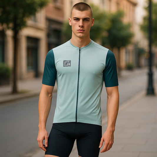 Santic Club Cycling Jersey with back pocket UPF 50+