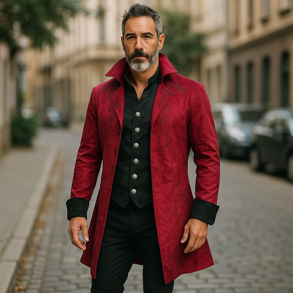 Men’s vampire, Gothic, pirate Vintage Tailcoat Jacket custom