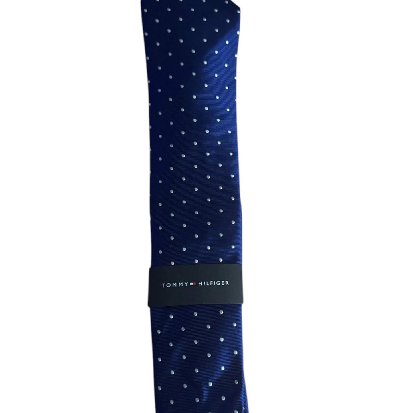 Tommy Hilfiger Navy Blue Polka Dot Tie
