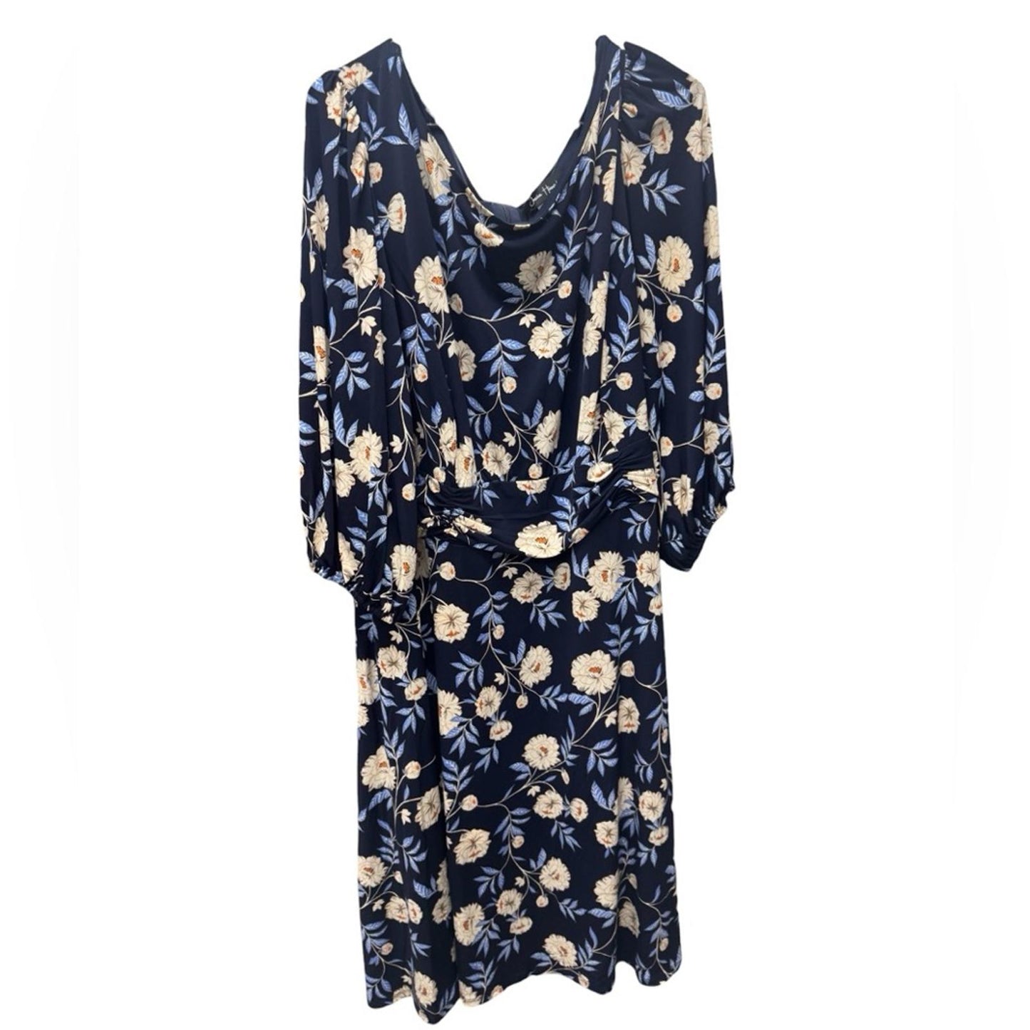 Jessica Howard Navy Floral Long Sleeve Dress